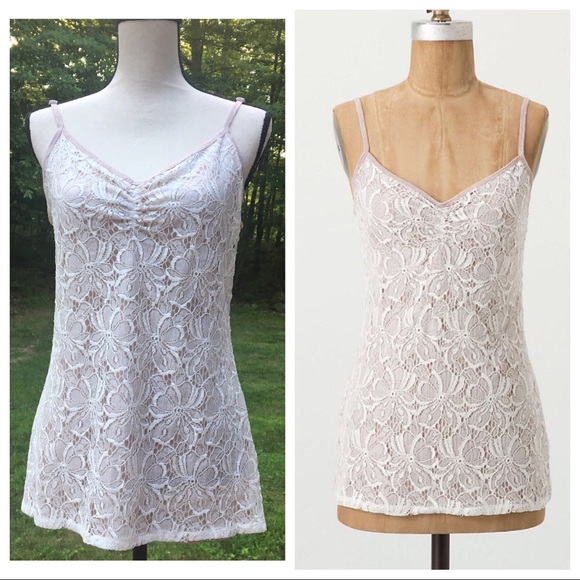 Anthropologie Tops - HTF - ANTHROPOLOGIE Layered “Prima Lace Cami”